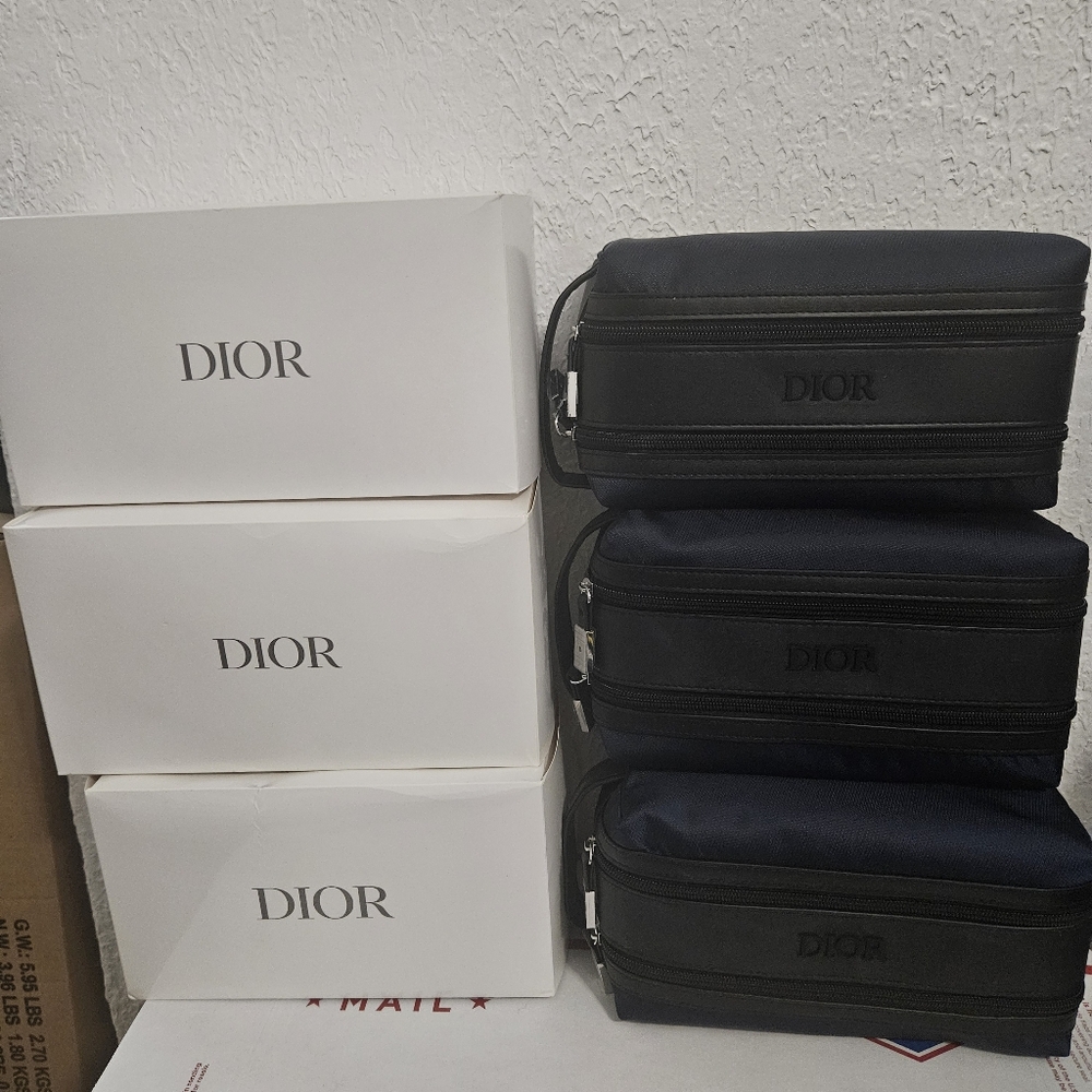 3 Christian Dior Toiletry Pouch Bags